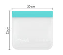 Reusable Ziplock Freezer Bags BPA Free Leakproof Food Storage Set 20 Pack