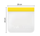 Reusable Ziplock Freezer Bags BPA Free Leakproof Food Storage Set 20 Pack