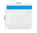 Reusable Ziplock Freezer Bags BPA Free Leakproof Food Storage Set 20 Pack
