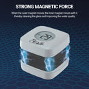 Magnetic Aquarium Glass Cleaner 2 in 1 Floating Scraper Thermometer