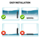 10W Mini Aquarium Heater Submersible Preset 25°C Thermostat Nano Tank 10L