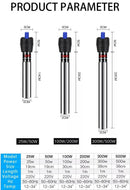 Stainless Steel Aquarium Heater 50W-500W Fish Tank Heater Thermostat 20-500L