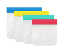Reusable Ziplock Freezer Bags BPA Free Leakproof Food Storage Set 20 Pack