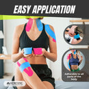 Mobiclinic Kinesiology Tape 12 Rolls Black 5m x 5cm Sports Muscle Support