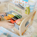 Melissa & Doug Slice & Stack Wooden Sandwich Counter Shop Kids Pretend Play Set