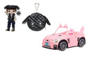 Na! Na! Na! Surprise Maxwell Dane Doll Purse Pink Plush Convertible Combo