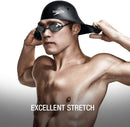 Speedo Silicone Swim Cap Unisex Silver One Size Adult Swimming Hat Soft Fit