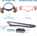 Lightweight, Flexible & Durable Non Slip Velvet Hangers For Clothes - 30 Pack
