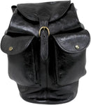 Le Sabbi Unisex Genuine Leather Backpack Rucksack Stylish Bag 60021