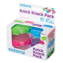 Sistema Knick Knack Mini Containers Reusable Food Storage Box 62ml Set of 4
