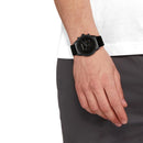 Calvin Klein Men’s 44mm Quartz Watch Black Leather Strap Multifunction 25200298