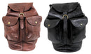 Le Sabbi Unisex Genuine Leather Backpack Rucksack Stylish Bag 60021