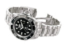 Invicta Grand Diver Automatic Men's 47mm Silver Watch With Black Dial 3044