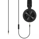 Energy Sistem DJ2 Black DJ Headphones 180º Rotating Ear Cups Detachable Cable