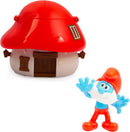 The Smurfs Papa Smurf 5.5cm Figure with Red Roof House Playset