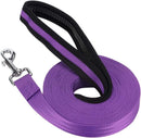 Vivifying 10M Dog Training Lead Long Line Nylon Recall Leash Purple 32FT