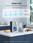 AstroAI Mini Fridge 6L 8 Can Cooler Warmer AC DC Small Fridge Car Bedroom