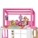 Barbie Dollhouse Playset With Doll & 2 Level House Furniture Puppy HHY40 Mattel