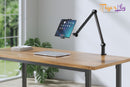 Microphone Boom Arm Desk Stand Tablet Holder Universal Mic Arm Cable Management