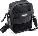 HIIERO Black Crossover Belt Bag Bodybag Multifunction Small Utility Pack 14x7x20