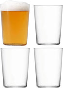 LSA International Gio Tumbler 560ml Set of 4 Clear Glasses Dishwasher Safe GI18