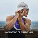 Speedo Silicone Swim Cap Unisex Silver One Size Adult Swimming Hat Soft Fit