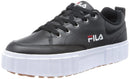 FILA Damen Sandblast L Women’s Sneakers Black Platform Trainers UK7 EU41