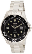 Invicta Grand Diver Automatic Men's 47mm Silver Watch With Black Dial 3044