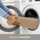 Keplin Non-Slip Bath Mat 40x60cm Beige Soft Microfibre Quick Dry Rug