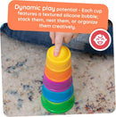 Fat Brain Toys Dimpl Stack Baby Sensory Toy 6m+ Developmental Stacking