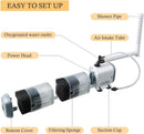 3 in 1 Internal Aquarium Filter Quiet Submersible with Adjustable Spray Bar
