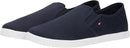 Tommy Hilfiger Women's Canvas Slip On Trainers Low Top Space Blue, UK4 EU37