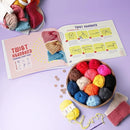 Crochet Kit for Beginners Adults Kids 80 Piece Yarn Hooks Starter Set Guide