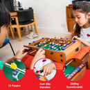 Unibos Mini Table Top Foosball Game 41x23cm 6-A-Side Football Set Wood