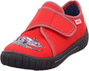 Superfit Boys Bill Slippers Indoor Shoes Textile Trainers, Red Grey 5000 - UK4.5 EU38