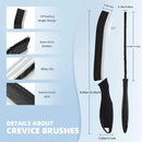 Crevice Cleaning Brush 4 Pack Hard Bristle Grout Tile Sink Gap Tool