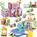 Exercise N Play Friends Hair Salon Pool Party Building Blocks Toy Set 1373 Piece