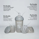 Twistshake Anti Colic Baby Bottles 2 Pack 180ml BPA Free Newborn Grey Bottle