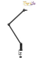 Microphone Boom Arm Desk Stand Tablet Holder Universal Mic Arm Cable Management