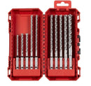 Milwaukee 4932500062 SDS Plus MX4 NG 10 Pieces Drill Bit Set 4 Cutter Carbide