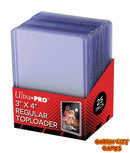 Ultra Pro 81145 Premium Super Clear Toploaders 3x4 Card Holders 25 Pack - 2 PACK