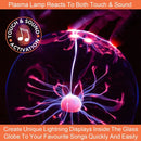 Global Gizmos Plasma Ball Lamp 8" Touch & Sound Activated Lightning Globe Light