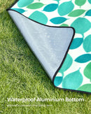 SONGMICS XXL Picnic Blanket 200x200cm Waterproof Fleece Foldable Mat GCM78Y