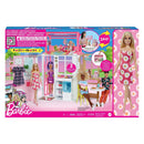 Barbie Dollhouse Playset With Doll & 2 Level House Furniture Puppy HHY40 Mattel