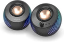 Creative Pebble X 30W USB-C Bluetooth Desktop PC Speakers RGB 2.0 Light Black