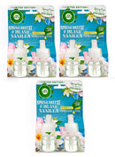 6x Air Wick Plug In Refill Spring Breeze & Island Vanilla Scented Oil 19ml
