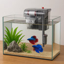 Quiet HOB Aquarium Filter Adjustable Flow Bio Wheel Spiral Surface Skimmer