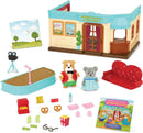 Lil Woodzeez Movie Theatre Playset Posable Figures Mini Cinema Toy 3+ Gift