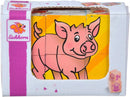 Eichhorn Cube Picture Puzzle 6 Piece Wooden Toddler Educational Toy 100005481