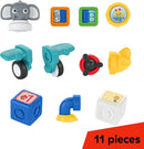 Baby Einstein Connectables 11pc Magnetic Blocks STEAM Submarine Plane